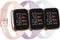 Tobfit Pack 3 Slim Bands Compatible with Fitbit Versa 2 Bands/Fitbit Versa/Fitbit Versa Lite/SE, Silicone Replacement Smartwatch Wristband for Wom...