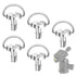 5 Pcs 1/4" Camera Tripod Screw, Stainless Steel Thread D-Ring Camera Screws, Quick Release Camera Screw for Camera Tripod Monopod QR Plate...