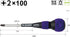Vessel ball grip penetration Screwdriver +2 * 100 (No. 230)...