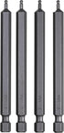 Mayhew Tools 19525-4 USA Metric Ball Hex Power Bit, 2mm x 3.5", 4-Pack...