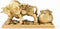 BRASSTAR Resin Fengshui Statue Bull Bring Gold Attract Wealth Fortune Luck Gather Wall Street Business Gifts Financial Securities Mascot Office Ho...