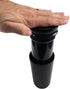 Iconikal Insulated Coffee Tumbler with Built-In French Press - 16 oz Black On-the-Go Coffee Maker - Brewer and Insulated Travel Mug with Closable ...