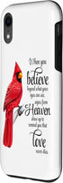 iPhone XR Cardinal Red Bird Sign from Heaven Angel Case...