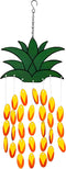 Pineapple Suncatcher Wind Chimes for Outside,Unique Pineapple Stained Glass Windchime for Outdoors Patio Garden Decor Makes A Great Birthday Gift ...
