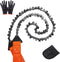 Pocket Chainsaw 25.6 Inch 65Mn Heavy Duty Fired Steel Hand Saw 33 Teeth Survival Chain Saw Folding Rope Saw for Camping Hiking Backpacking Gear Fa...
