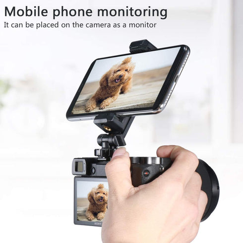 ULANZI ST-06 Camera Hot Shoe Phone Holder Flexible Phone Tripod Mount Adapter w Cold Shoe Mount for Microphone LED Light for DJI Ronin SC iPhone S...