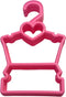 7- Pink Heart Doll Clothes Hangers- Fits 12-14 Inch Doll Clothes...