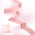 HTVRONT Chiffon Silk Ribbon 1.5" x 7Yd Soft Handmade Fringe Frayed Edged Baby Shower Bridal Bouquets Wedding Invitation Decor (Cream & Pink)...