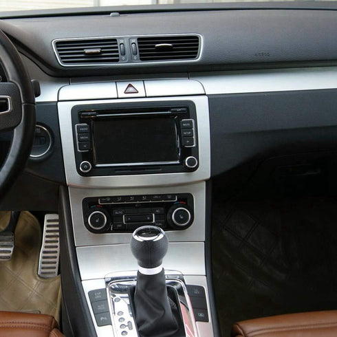 6 Speed Gear Shift Knob Gaiter Boot,6 Speed Car Gear Shift Knob Stick Gaiter Boot Frame Kit for B6 2005 2012...