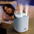 Humidifiers for bedroom,1.2L Portable Cool Mist Humidifiers Auto Shut-Off USB Desk Humidifier,with Warm Night Light and Dual Nozzle Design for Bed...