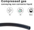 6mm x 4mm Pneumatic Tubing Pipe PU Polyurethane Tube Air Compressor Hose Line Fitting or Fluid Transfer (Black 32.8ft/10Meters)...