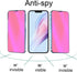2 Pack Anti-Blue Privacy Tempered Glass Suit for iPhone 12 Pro Max Mirror Anti-Spy Screen Protector Anti-Peeping Film Electroplated Gradient Color...
