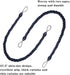 BEL AVENIR Curtain Rope Tiebacks, Drapery Rope Holdbacks with 4 Metal Screw Hooks (Navy, 4pack)...