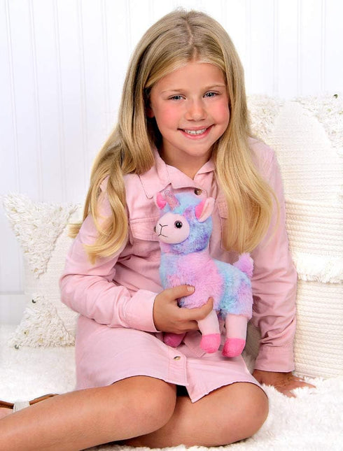 Bearington Luna Llamacorn The Rainbow Llama Plush, 10 Inch Llama Stuffed Animal...