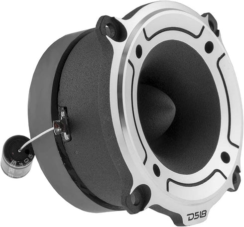 DS18 PRO-TW120 Super Bullet Tweeter in Silver 3" Aluminum Frame and Diaphragm 240W Max 120W RMS 4 Ohms Built in Crossover - PRO Tweeters are The B...