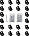 20pcs Black 2020 Series 1720 Aluminum Profile Corner Bracket with 40pcs M5 T Nuts +40pcs M5 Screws + 1pcs Wrench for Slot 6mm 20S Aluminum Rail Ac...