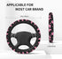 Pink Butterfly Steering Wheel Cover Women Car Universal Accessories Non Slip 15 Inch SUV Trucks Gifts Soft Comfortable (Neoprene)...