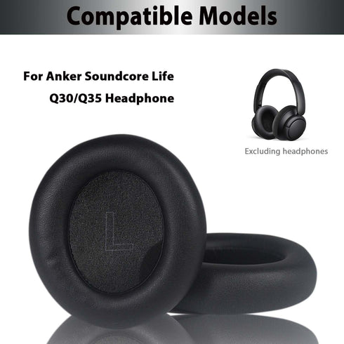 Adhiper Q30 Replacement Ear Pads for Anker Soundcore Life Q30 & Q35 Headphones, Soundcore by Anker Life Q35 Headphones Earpads with Soft Memory Fo...