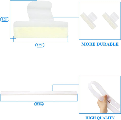 APPLIANCEMATES 154827601 Dishwasher Door Seal&809006501 Lower Seal&154701001 Splash Shield kit Compatible with Frigidaire, Kenmore Replace 154211801,AP4338941,PS2203346, AP5690109