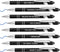 8 Pcs Blue Ink Inspirational Pens for Women Quotes Pen Metal Ballpoint Pen with Stylus tips for Office Gift (Black)...