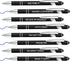 8 Pcs Blue Ink Inspirational Pens for Women Quotes Pen Metal Ballpoint Pen with Stylus tips for Office Gift (Black)...