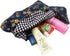 BAR Stylish Cotton Japanese Pattern Wrist Bag Sleeve Knot Pouch Portable Canvas Tote Purse for Female, Women (Blue Flower)...