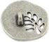 Bezelry 12 Pieces Through The Tree Metal Shank Buttons. 23mm (7/8 inch) (Antique Silver)...