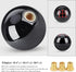 5 Speed Car Racing Gear Shift Shifter knob, Resin Polished Round Ball Shift Knob with 3 Adapters Compatible with Manual Car(Black 5)...