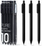 Kaco Gel Pens Black 0.5mm Fine Point 10 Pieces Retractable Aesthetic Pens School Office Supplies (10 Black)...