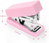Mini Stapler, 20 Sheets Capacity, Small Cute Staplers for Desk with 2000 Staples, Jam Free, Desktop Stapler Office Stapler (Pink-2 Pack)...