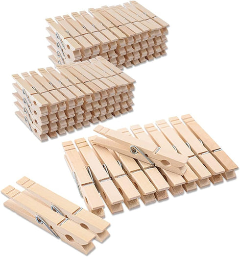 Clothes Pins Wood for Hanging Clothes,3.5 Inch?100pcs? Heavy Duty Wooden Clothespins,Clothes Pins for Craft,Wooden Clips for Pictures. | Rust Resi...