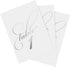 Bliss Collections Silver Wedding Table Numbers, 1-25 and Head Table Card Included, Double Sided 4x6 Calligraphy Design, Made in the USA...