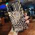 for Samsung Galaxy A52 Trunk Case,Luxury for Women Girls Box Design Gold Glitter Bling Cute Leopard Pattern Soft Cover with Finger Ring Grip Kicks...