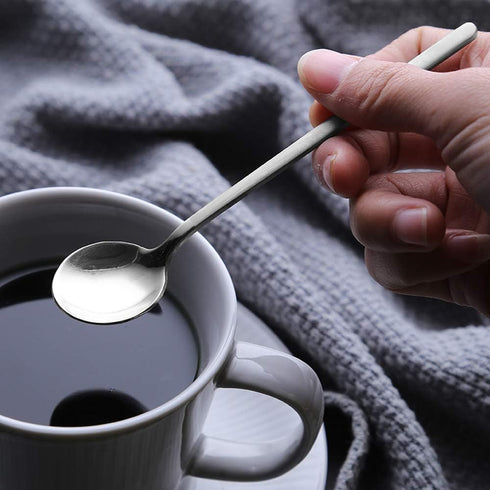 Pack of 8, Gold & Silver Plated Stainless Steel Espresso Spoons, findTop Mini Teaspoons Set for Coffee Sugar Dessert Cake Ice Cream Soup Antipasto...