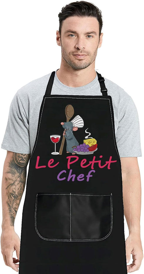 Rat Chef Kitchen Apron Rat Chef Gifts Le Petit Chef Adjustable Apron For Cooking Baking Grilling...
