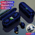 Fully Wireless Bluetooth 5.0 Rechargeable IPX7 Waterproof Earbud Headphones w Microphone, 2000mAh USB Smart Dual Charging Case/Stand Surround Ster...