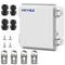 Waterproof Outdoor Project ABS Plastic Junction Box IP67 Weatherproof Dustproof Enclosure with Hinged Cover, Mounting Plate,Wall Brackets for Powe...