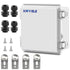 Waterproof Outdoor Project ABS Plastic Junction Box IP67 Weatherproof Dustproof Enclosure with Hinged Cover, Mounting Plate,Wall Brackets for Powe...