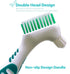Premium Hygiene Denture Cleaning Brush Set, Multi-Layered Bristles & Ergonomic Rubber Handle, for Denture Care(Pack of 2)...
