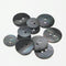 Black Genuine Mother of Pearl Buttons Set,22PCS/Pack(16PCS 15MM+6PCS 20MM),2 Holes Bulk Natural MOP Pearl Shell Buttons for DIY Sewing Crafts,Shir...