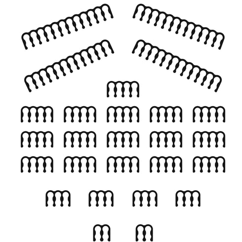 LINKUP - Combs for PSU Cable Extension | 4 x 24 P | 16 x 8 P | 4 x 6 P | Black...