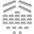 LINKUP - Combs for PSU Cable Extension | 4 x 24 P | 16 x 8 P | 4 x 6 P | Black...