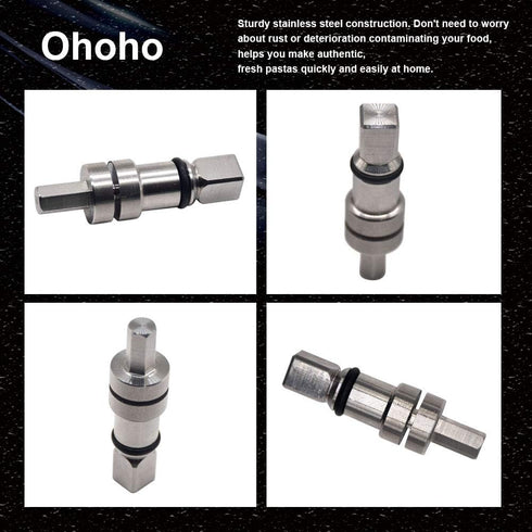 Pasta Attachment Shear Shaft Coupler by Ohoho - Compatible with KitchenAid Stand Mixer Pasta Attachment, Repair/Rebuild for Pasta Sheet Roller, Sp...