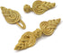 4-Sets 3-1/4" Vintage Fabric Frogs Closure, Chinese Frog Closure, Braided Frog, TR-12247 (Gold)...