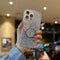 Case for iPhone 13 Pro Case Glitter Bling for Women Girls Sparkle Cover with Ring Stand Holder Cute Protective Phone Cases 6.1 inch (Silver)...