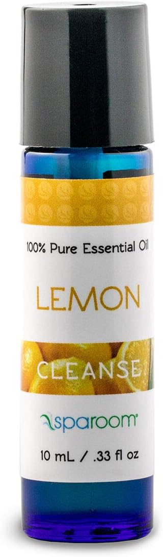 SpaRoom Aromatherapy 100% Pure Essential Oils for Diffusers and Air Freshners, Cleanse Lemon, 10 mL...