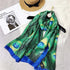 Fashion Women Silk Scarf Long Large Peacock Feather Print Wrap Shawl Scarves Headscarf...