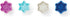 Fox Run Intricate Assorted Winter Snowflake Pastry/Cookie/Pie/Fondant 2" Stamper and Cutters 2", Set of 4, Multi-Color...