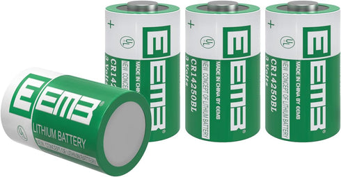 EEMB CR 1/2 AA Series Lithium 3 V 900 mAh Cylindrical Battery CR14250BL 14250SE Non-Rechargeable for Scuba Diving Electronics Specialized Laborato...