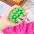 Silicone Soap Mold, 4 Cavity Oval Massage Soap Mould Cookie Chocolate Cake Mold Tray for DIY Homemade Craft (Pink)...